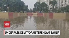 VIDEO: Underpass Kemayoran Kembali Terendam Banjir