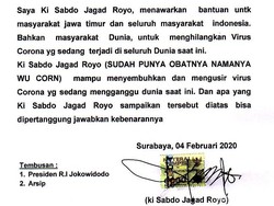 Ki Sabdo Jagad Royo Ngaku Bisa Sembuhkan Virus Corona