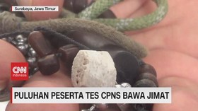 VIDEO: Waduh, Puluhan Peserta Tes CPNS Bawa Jimat