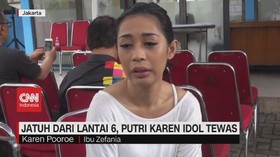 VIDEO: Jatuh dari Lantai 6, Putri Karen Idol Tewas