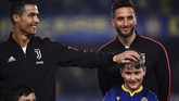 FOTO: Juventus Tak Berdaya di Markas Verona Juventus menelan kekalahan 1-2 saat bertamu ke markas tim promosi Verona di Stadion Marcantonio Bentegodi, Sabtu (8/2) waktu setempat.