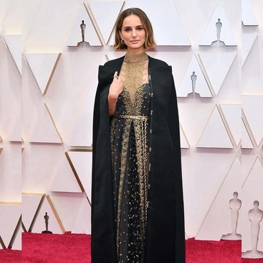 Aksi Protes Feminis Natalie Portman lewat Jubah di Oscar 2020