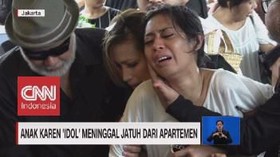 VIDEO: Jerit Histeris Warnai Pemakaman Anak Karen Idol