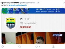 Tagar #UnsubscribePersib Malah Bikin Subscriber Persib Melonjak