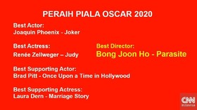 VIDEO:Joaquin Phoenix & Renee Zellweger Pemeran Terbaik Oscar