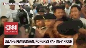 VIDEO: Jelang Pembukaan, Kongres PAN ke-V Ricuh