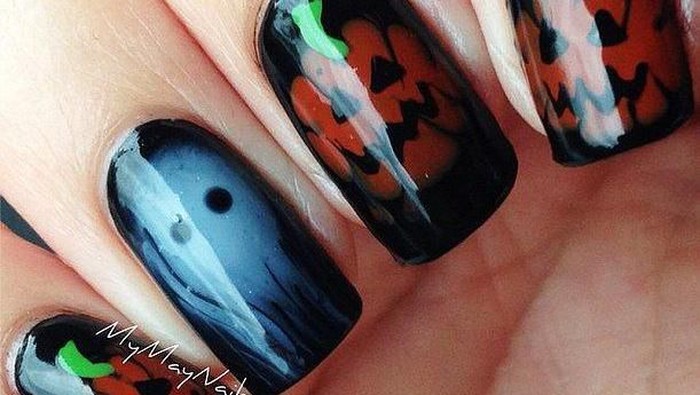Ide Nail Art Unik Bertema Halloween