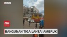 VIDEO: Bangunan 3 Lantai di Jakarta Timur Ambruk