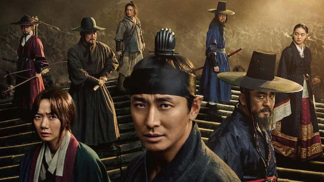 Kebakaran terjadi di lokasi syuting Kingdom: Ashin of the North yang terletak di sebuah kastil di Gaeun Open Set, Provinsi Gyeongsang Utara, pada Kamis (7/1).