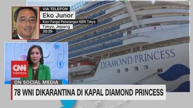 VIDEO: 78 WNI Dikarantina di Kapal Diamond Princess