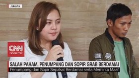 VIDEO: Salah Paham, Penumpang dan Sopir Grab Berdamai