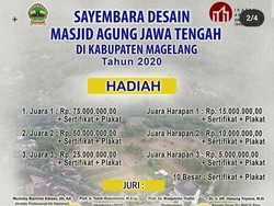Sluurr! Sayembara Desain Masjid Agung Jateng Berhadiah Ratusan Juta