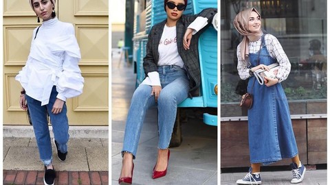 Hijabers Cobain Yuk Mix And Match Denim Untuk Tampilan Yang Lebih Hits