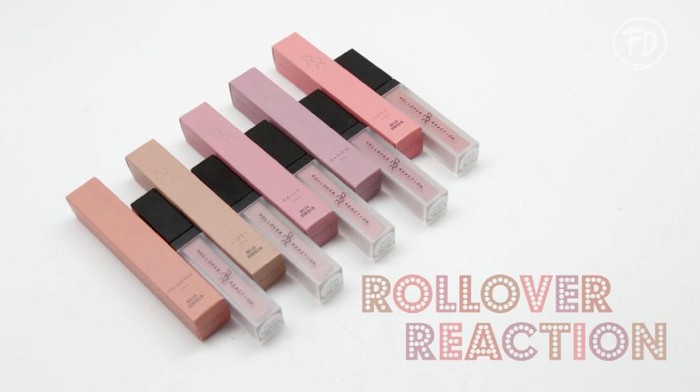 Ladies ada yang sudah pernah pakai lip cream Rollover Reaction? Shades apa sih yang paling favorit? Share yaa... Ladies ada yang sudah pernah pakai lip cream Rollover Reaction? Shades apa sih yang paling favorit? Share yaa...