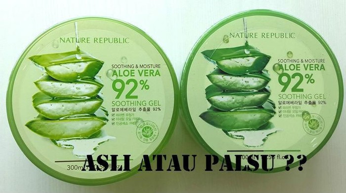 Biar Gak Salah Beli, Ini Dia Perbedaan Nature Republic Aloe Vera Gel yang Asli dan Palsu! Biar Gak Salah Beli, Ini Dia Perbedaan Nature Republic Aloe Vera Gel yang Asli dan Palsu!