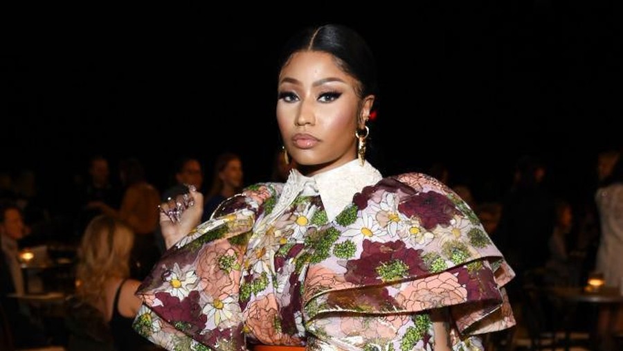 NEW YORK, NEW YORK - FEBRUARY 12: Nicki Minaj attends the Marc Jacobs Fall 2020 runway show during New York Fashion Week on February 12, 2020 in New York City. (Photo by Jamie McCarthy/Getty Images for Marc Jacobs)