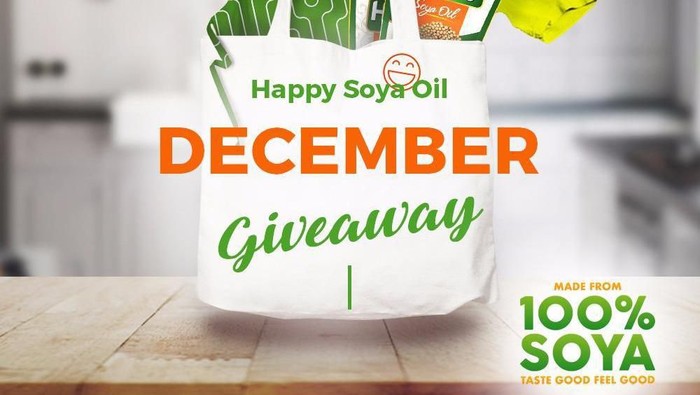[December Giveaway!] Ketahui Solusi Sehat Memasak dan Dapatkan Bingkisan Menarik dari Happy Soya Oil untuk 200 Peserta Beruntung!