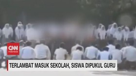 VIDEO: Viral! Terlambat Masuk Sekolah, Siswa Dipukul Guru