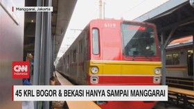 VIDEO: 45 KRL Bogor & Bekasi Hanya Sampai Manggarai