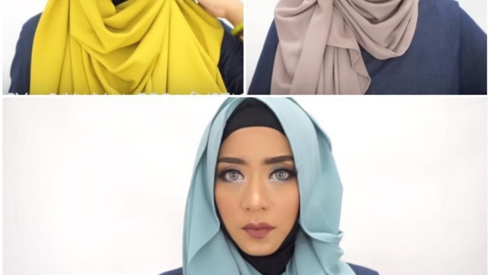 3 Tutorial Hijab Syar'i Fashionable dengan Pashmina