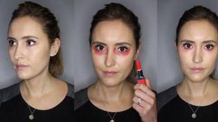 Benarkah Lipstik Merah Bisa Menyamarkan Mata Panda? Benarkah Lipstik Merah Bisa Menyamarkan Mata Panda?