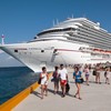 Cozumel, Mexico - March 21, 2011: Passengers disembark from the Carnival Dream during a port stop on 7-day Western Caribbean cruise