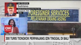 VIDEO: Ratusan Turis Tiongkok Perpanjang Izin Tinggal di Bali