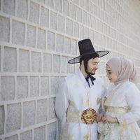 prewedding hijab simple