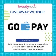 [GIVEAWAY ALERT] 3 Pemenang Beruntung Saldo Go-PAY Dari Beautynesia