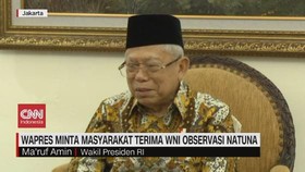 VIDEO: Wapres Minta Masyarakat Terima WNI Observasi Natuna
