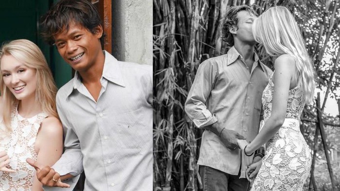 Viral di Medsos! Ini Potret Mesra Pernikahan Bule Cantik dengan Pria Muntilan