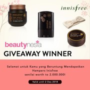 [GIVEAWAY ALERT] 4 Pemenang Giveaway Innisfree Senilai Lebih Dari Rp. 2.000.000!