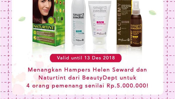 [GIVEAWAY ALERT] Helen Seward dan Naturtint, Produk Rambut Terbuat dari Bahan-bahan Natural