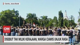 VIDEO: Disebut Tak Miliki Kerajaan, Warga Ciamis Unjuk Rasa