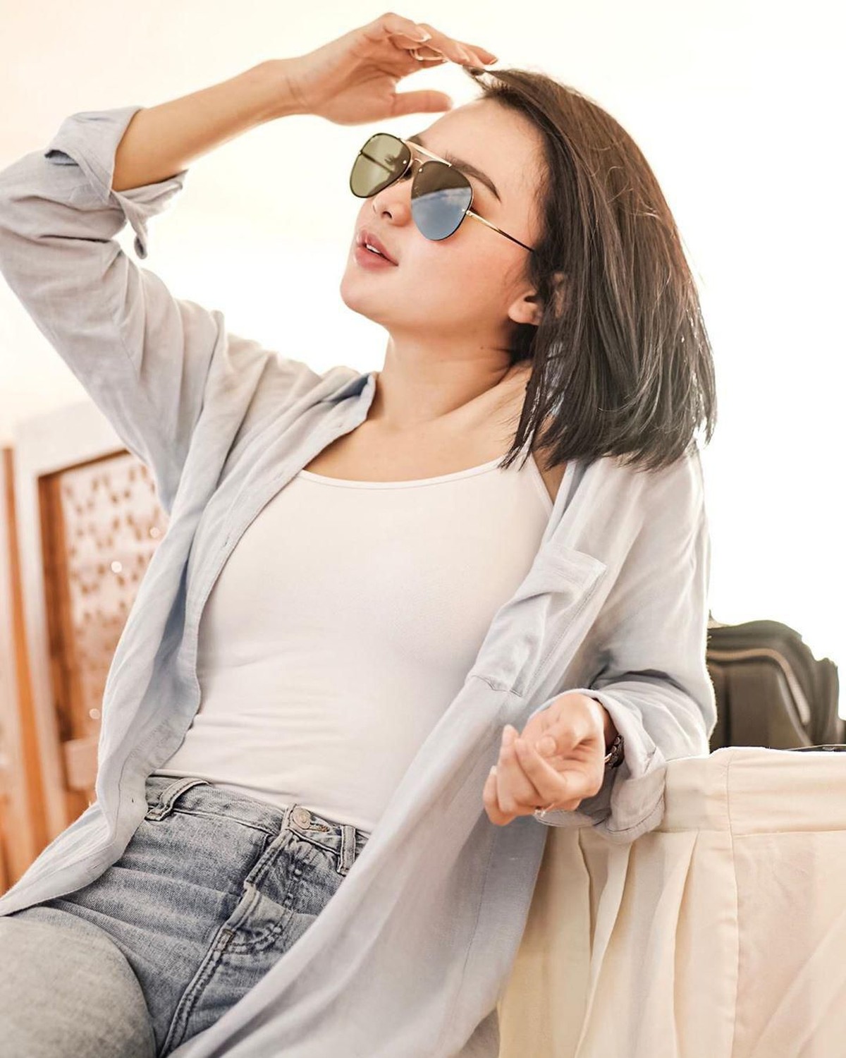 Nama WIka Salim menjadi trending topic usai dijodohkan dengan Ariel NOAH hingga Tukul Arwana&period; Intip potret Wika Salim yuk&excl;