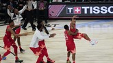 FOTO: Tim LeBron, Bintang Juara di NBA All Star 2020 Tim LeBron menang tipis atas Tim Giannis dalam NBA All Star 2020 di United Center, Chicago, Senin (17/2) pagi WIB.