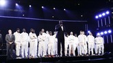 FOTO: Tim LeBron, Bintang Juara di NBA All Star 2020 Tim LeBron menang tipis atas Tim Giannis dalam NBA All Star 2020 di United Center, Chicago, Senin (17/2) pagi WIB.