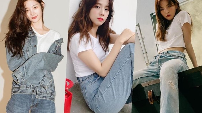 Idol Wanita yang Terlihat Mempesona dengan Celana Jeans Sederhana