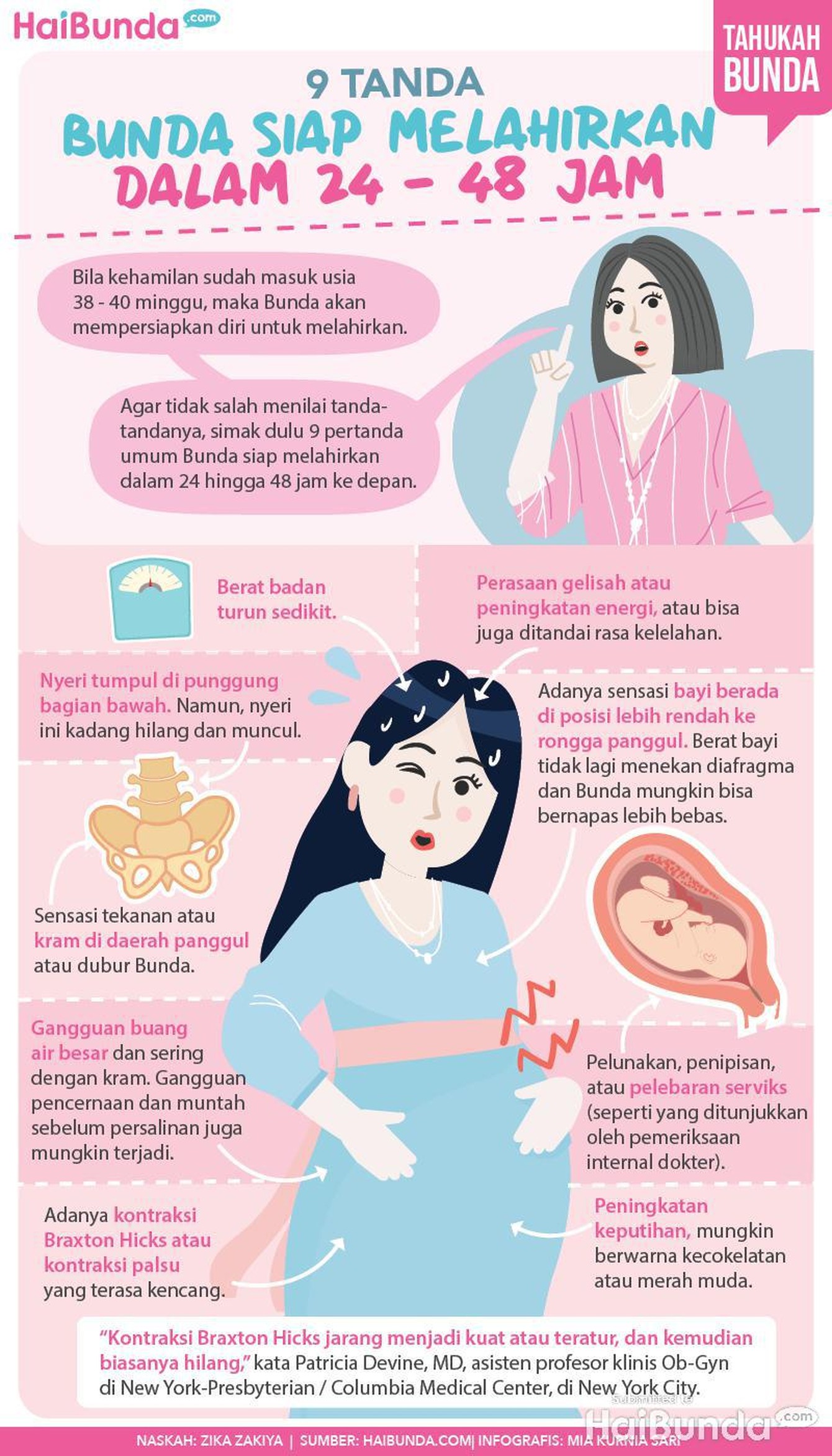 Bunda yang sedang hamil tua wajib tahu nih ketika tubuh sudah menunjukkan tanda-tanda siap melahirkan si kecil ke dunia.
