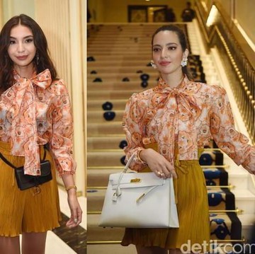 img-title Momen Salting Nia Ramadhani dan Manohara Pakai Outfit Sama Persis