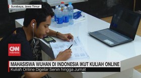 VIDEO: Mahasiswa Wuhan di Indonesia Ikut Kuliah Online