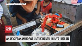 VIDEO: Anak Ciptakan Robot untuk Bantu Ibunya Jualan