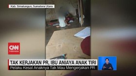 VIDEO: Tak Kerjakan PR, Ibu Aniaya Anak Tiri