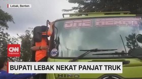 VIDEO: Truk Kerap Bikin Jalan Rusak, Bupati Lebak Ngamuk