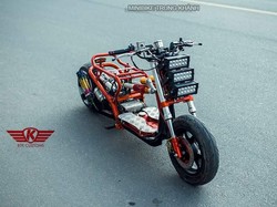 Modifikasi Ekstrem Skuter Honda Zoomer Ini Bikin Merinding!