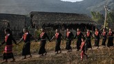 FOTO: Festival Panen Suku Naga Myanmar Suku Naga di Myanmar memiliki ritual demi musim panen yang lebih baik setiap tahunnya.