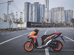 Modifikasi Vario 150, Tampil Racing Tanpa Ban Cacing
