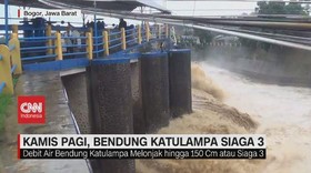 VIDEO: Hujan Deras, Bendung Katulampa Siaga 3