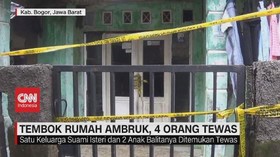VIDEO: Tembok Rumah Ambruk, 4 Orang Tewas