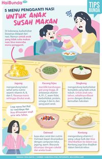 Tips Bunda, 5 Menu Pengganti Nasi Untuk Anak Susah Makan